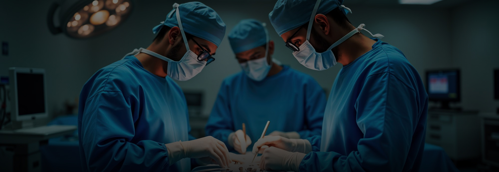 Surgical team in operating theatre